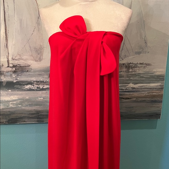 NWT Antonio Melani x Elizabeth Damrich Strapless Red Radzwill Formal Dress, Sz 2 - Picture 3 of 10